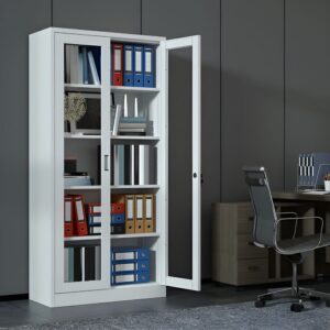 Full Glass Metallic Cabinet
