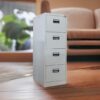 4-Drawer office filling cabinet