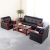 Senate 5-Seater Leather Office Sofa Set