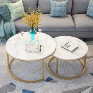 Marble Top Nesting Tables