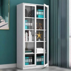 Full Glass Metallic Cabinet