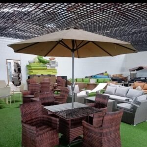 4-Seater Outdoor Set With Umbrella