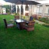4-Seater Outdoor Set + Umbrella