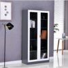 Full Glass Metallic Cabinet