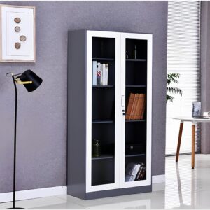 Full Glass Metallic Cabinet