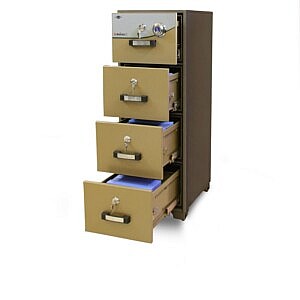 4-Drawer Fireproof Safe Cabinet