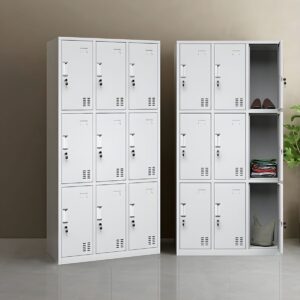 9-Door Metallic Cabinet
