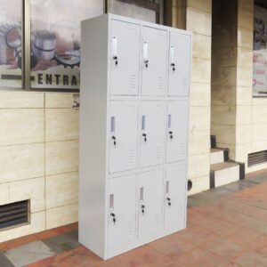 9-Locker Metallic Cabinet