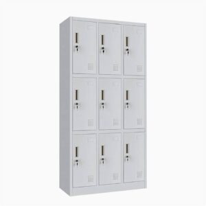 9-Door Metallic Cabinet