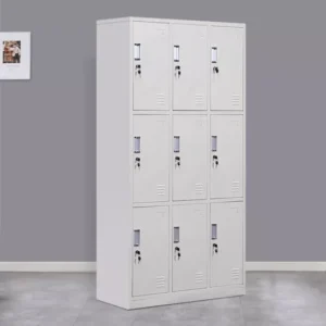 9-Door Metallic Cabinet