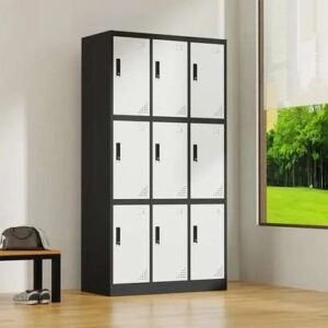 9-Door Metallic Cabinet