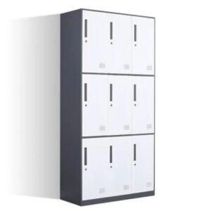 9-Door Metallic Cabinet