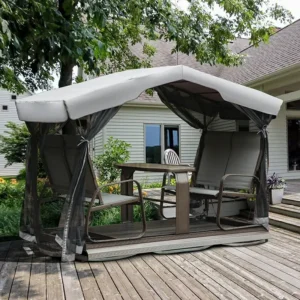 4-Seater Gazebo with A Glide Bench