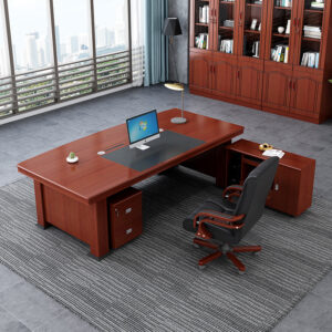 2.2m Executive Mahogany Desk