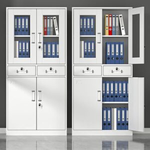 4-Door Cabinet with Drawers