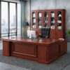 2.2m Mahogany Executive Desk