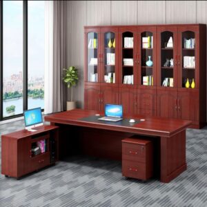 1.6m Mahogany Executive Desk